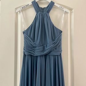 Dusty Blue David’s Bridal Bridesmaid Dress